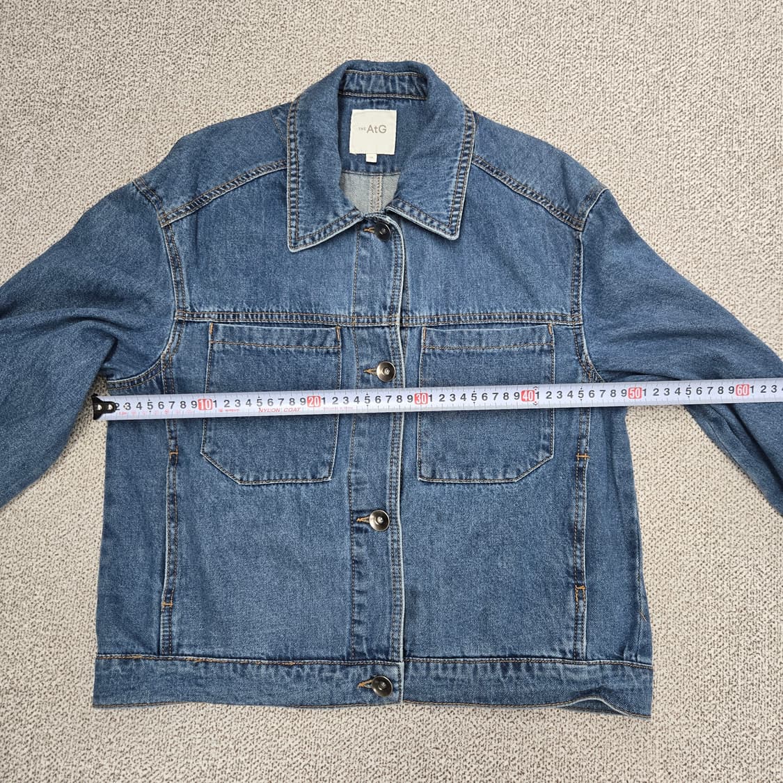 0181 엣지 AtG 청 데님 자켓 블루 아우터66 상품이미지7