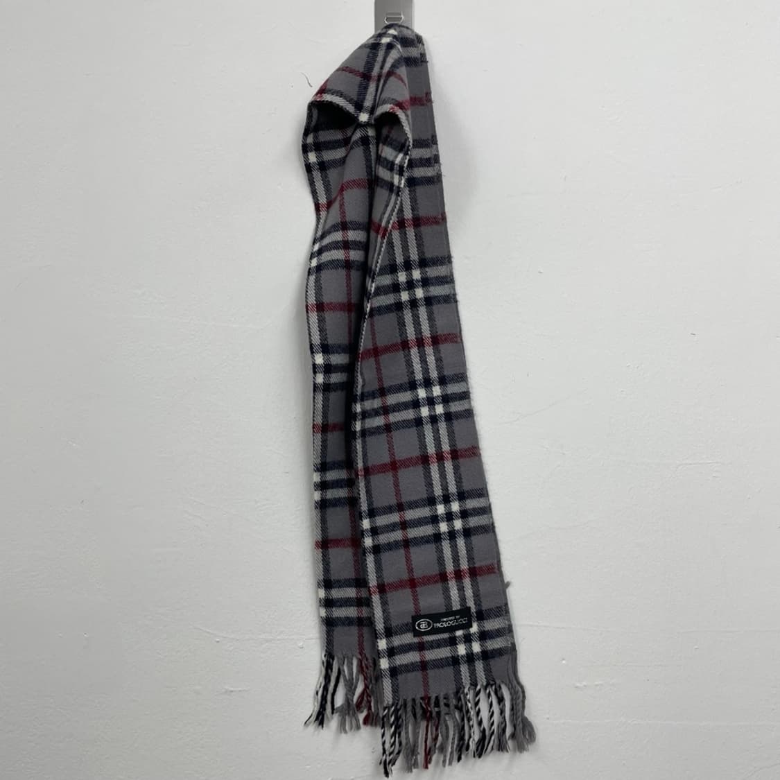 파올로구찌 PAOLOGUCCI 그레이 체크 머플러 목도리 상품이미지4