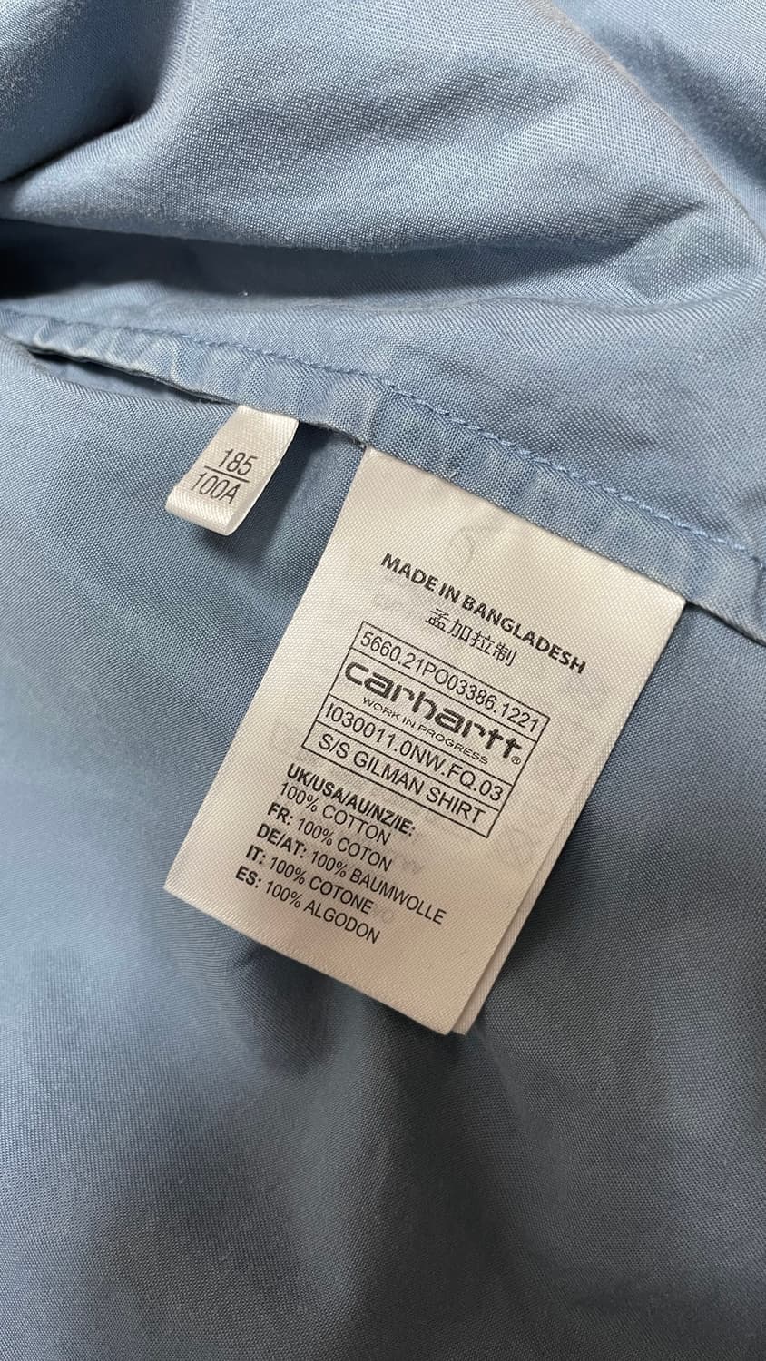 칼하트wip 반팔셔츠(xl) 상품이미지4