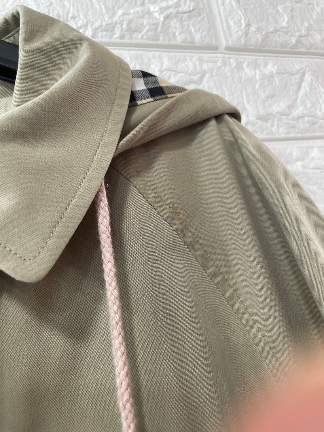 버버리 후드 트렌치코트 S 상품이미지8