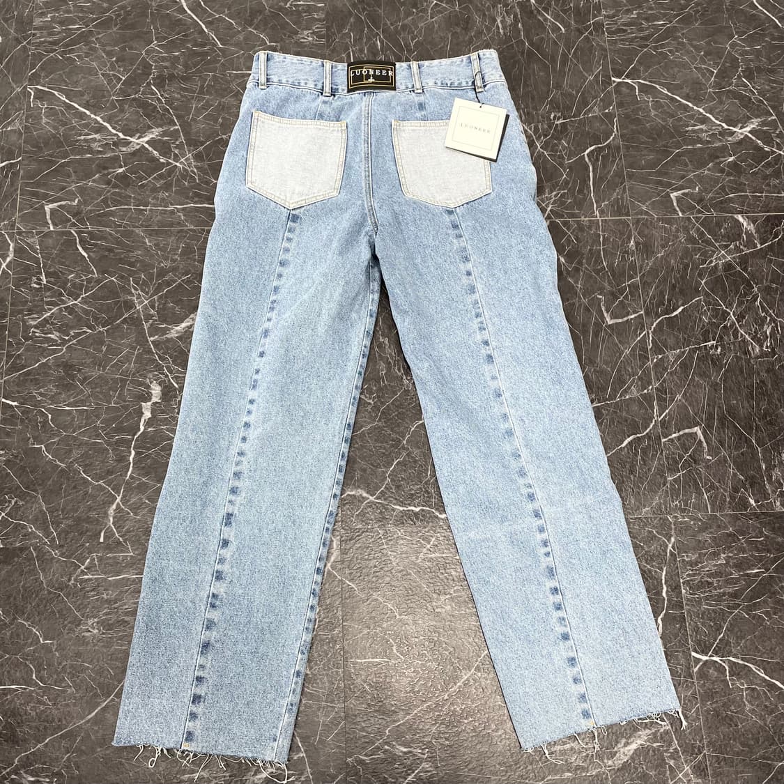 (새상품) 36in 루오니어 그런지 와이드 데님 팬츠 상품이미지6