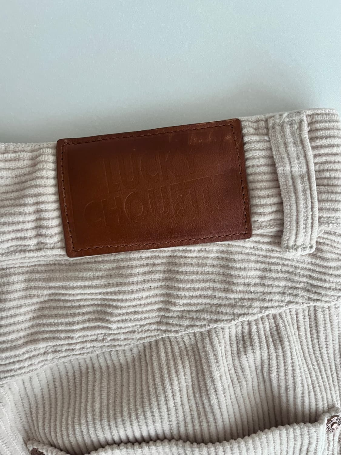 36) 럭키슈에뜨 코듀로이 팬츠 아이보리 상품이미지5