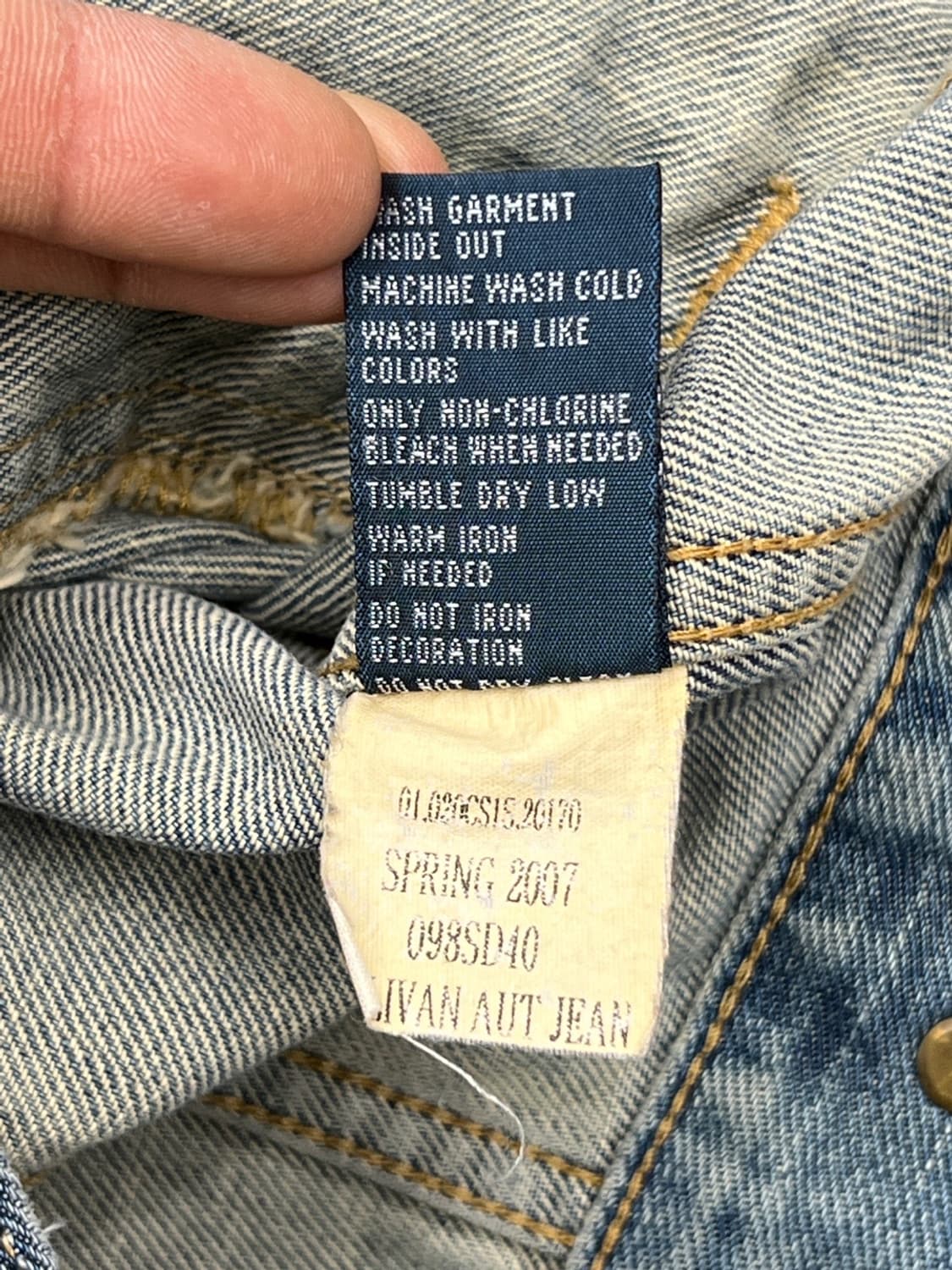 폴로랄프로렌 00s 데님 트러커 자켓 상품이미지8