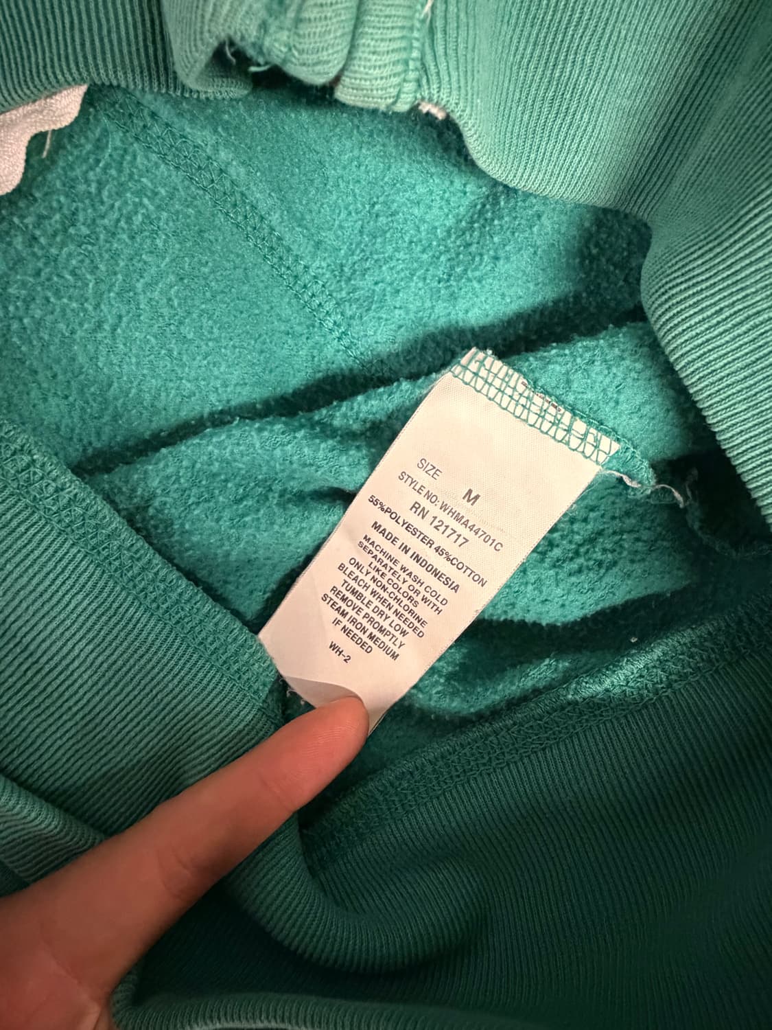 (정품/M) 하아유 후드집업 민트 a1 상품이미지5