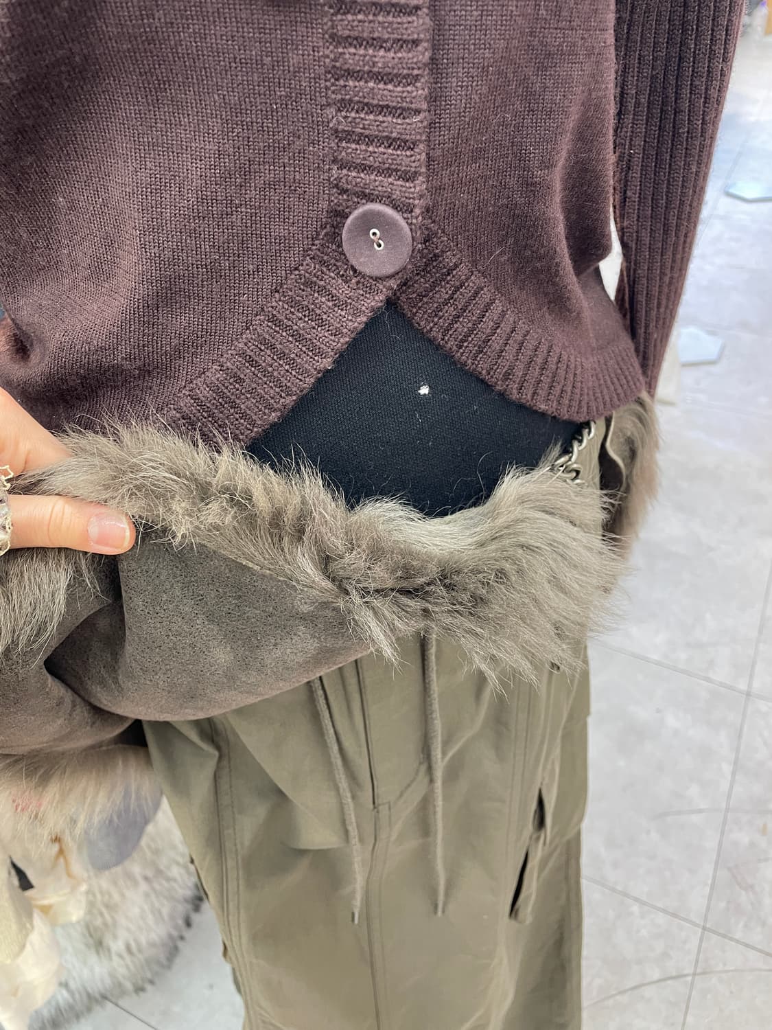 빈티지 GOA 무드 카고 스커트 상품이미지3