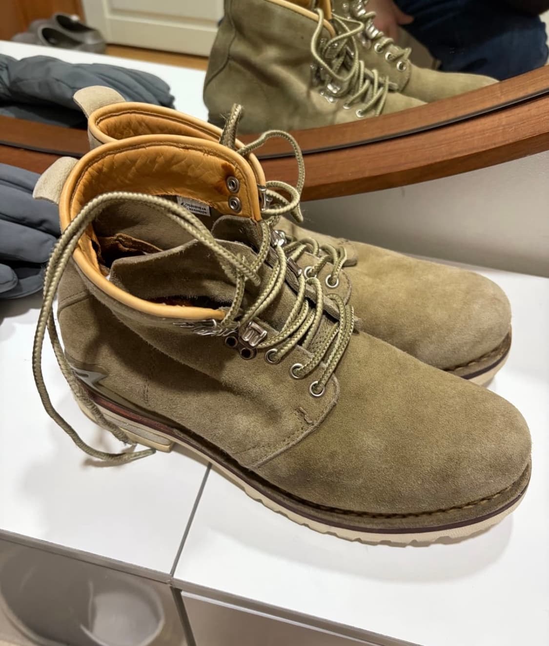 비즈빔 제르마트(Visvim Zermatt) 올리브 스웨이드 10 사이즈 상품이미지1