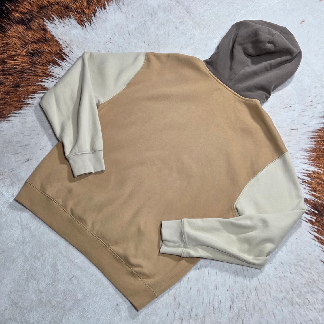 GAP 배색 브라운 후드티 상품이미지4