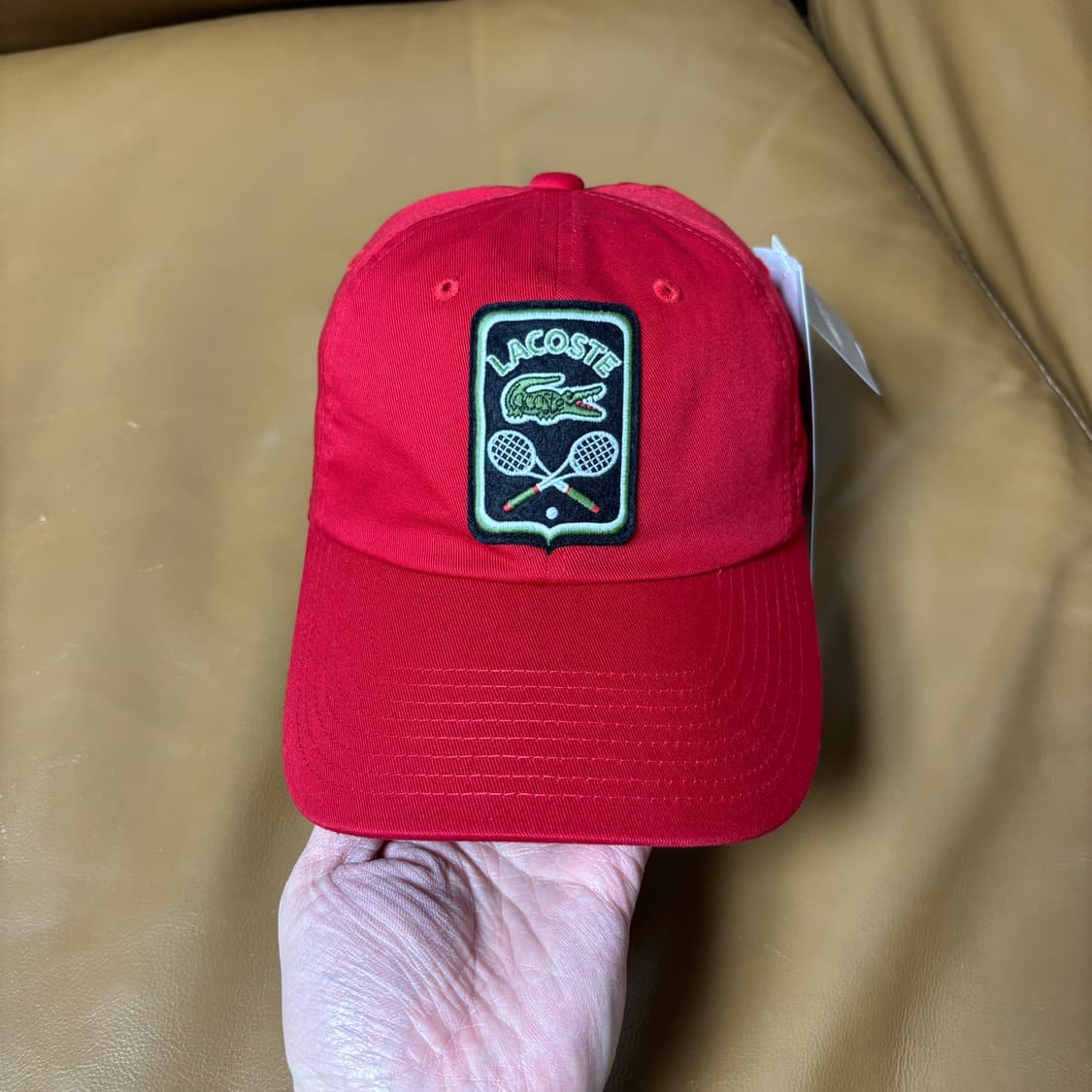 빔즈 빔스 라코스테 6패널 볼캡 모자 테니스 클럽 레드 상품이미지2