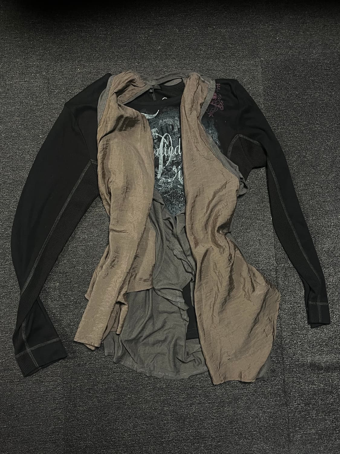 JPN Gothic punk grunge-vest 상품이미지1