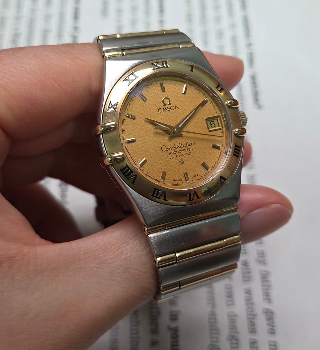오메가 컨스틸레이션 18K콤비 풀바 최상위 크로노미터 오토매틱  상품이미지6