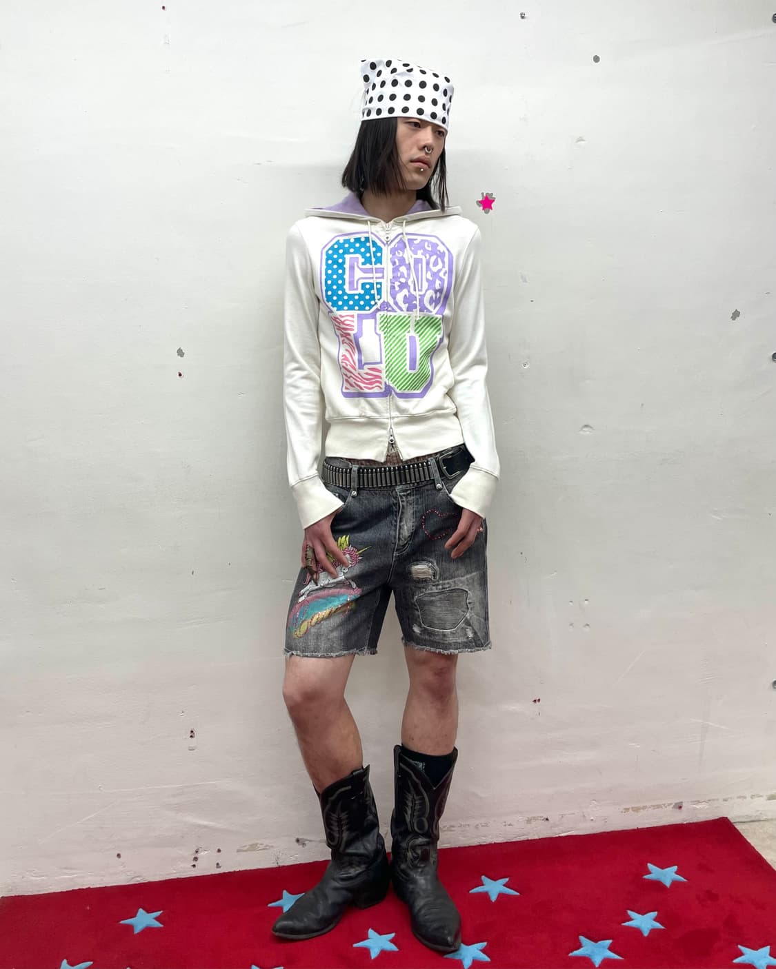 COCOLULU Multi-Patterned Retro Hooded  상품이미지4