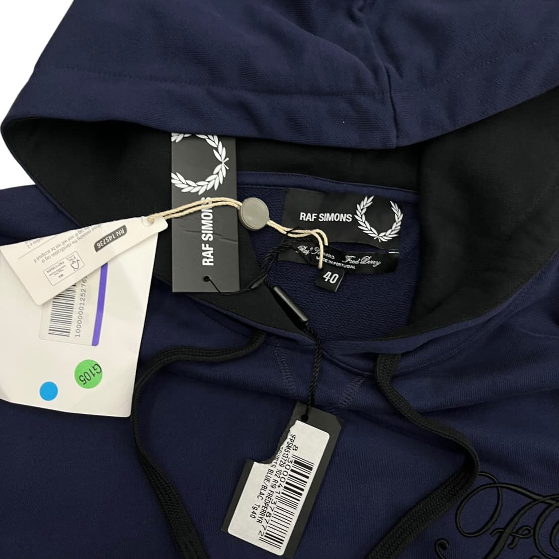 프레드페리 X 라프시몬스 배색 후디 ( 미사용 데드스탁 / 지구 최저가 상품이미지5