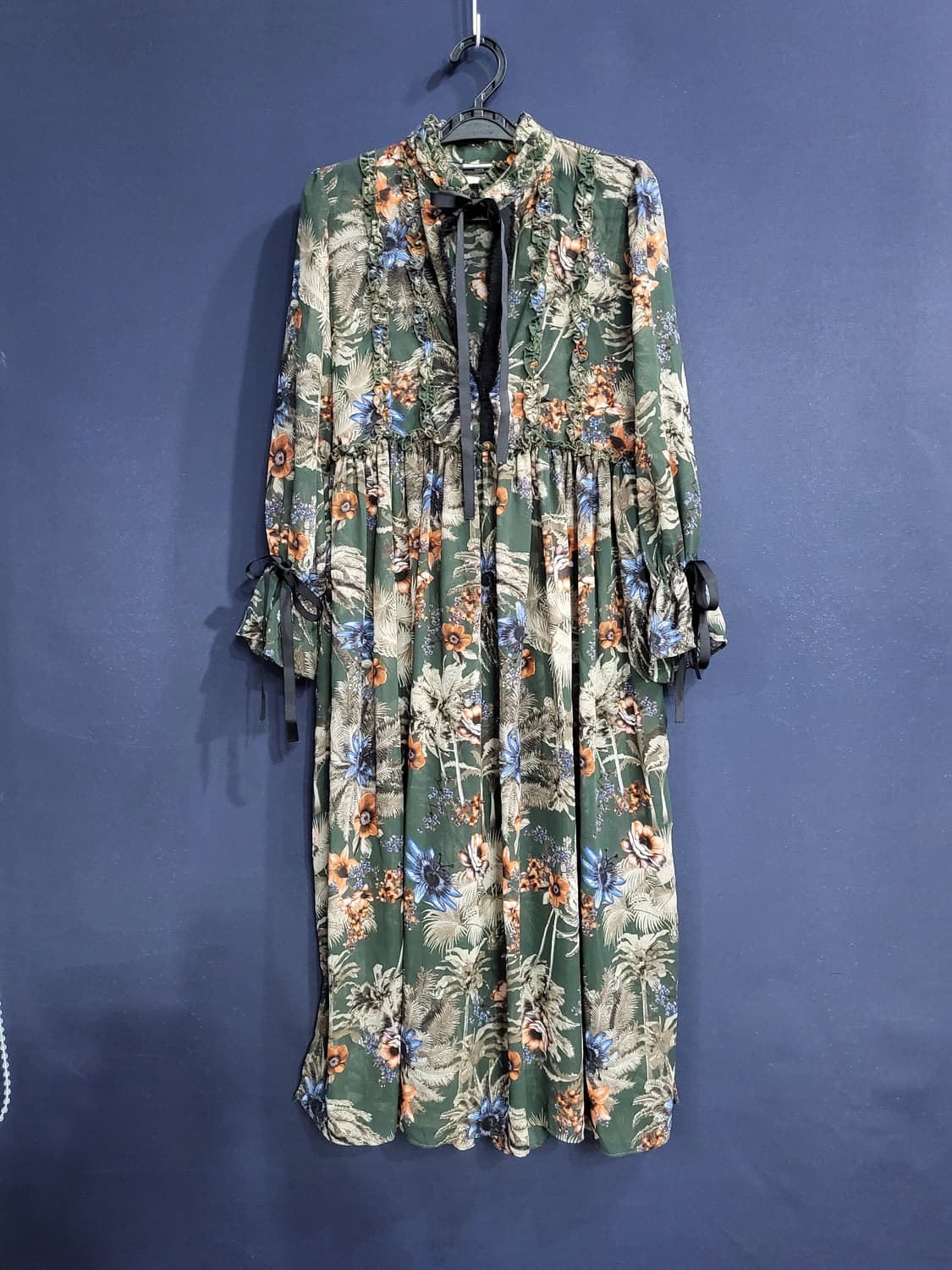 플라워 쉬폰 시스루 상품이미지1