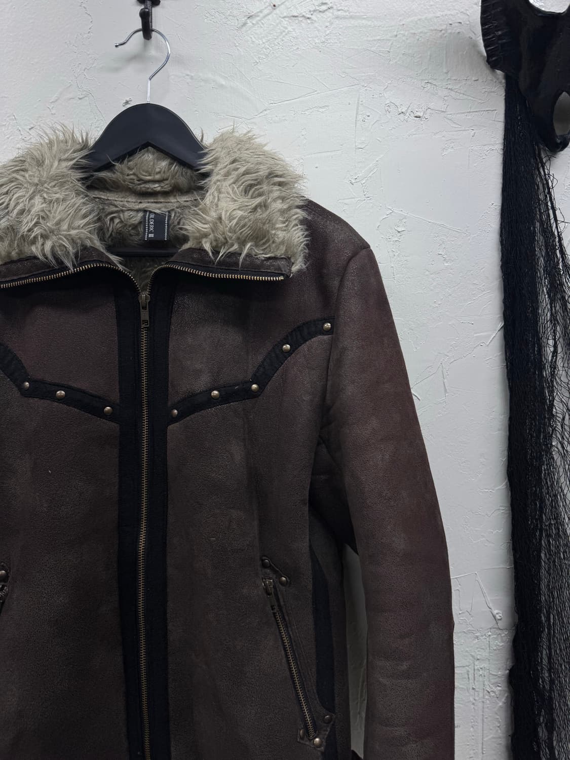 Chil deric 00s western mouton fur jacket 상품이미지4