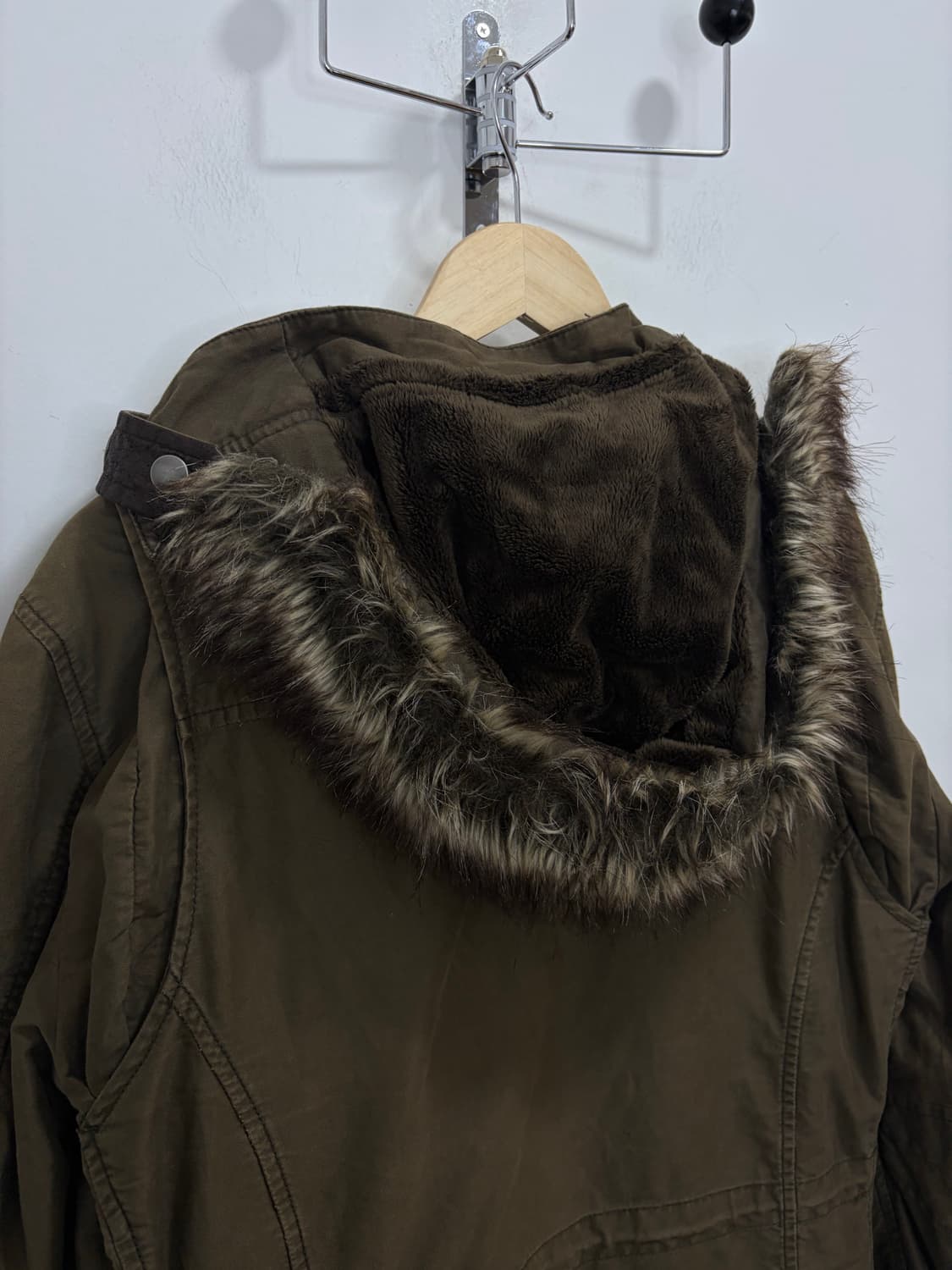 PPFM 카키 퍼 후드 야상 자켓 상품이미지8