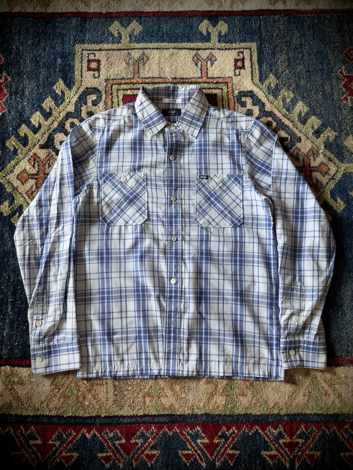 Wtaps blue check Shirt 상품이미지1