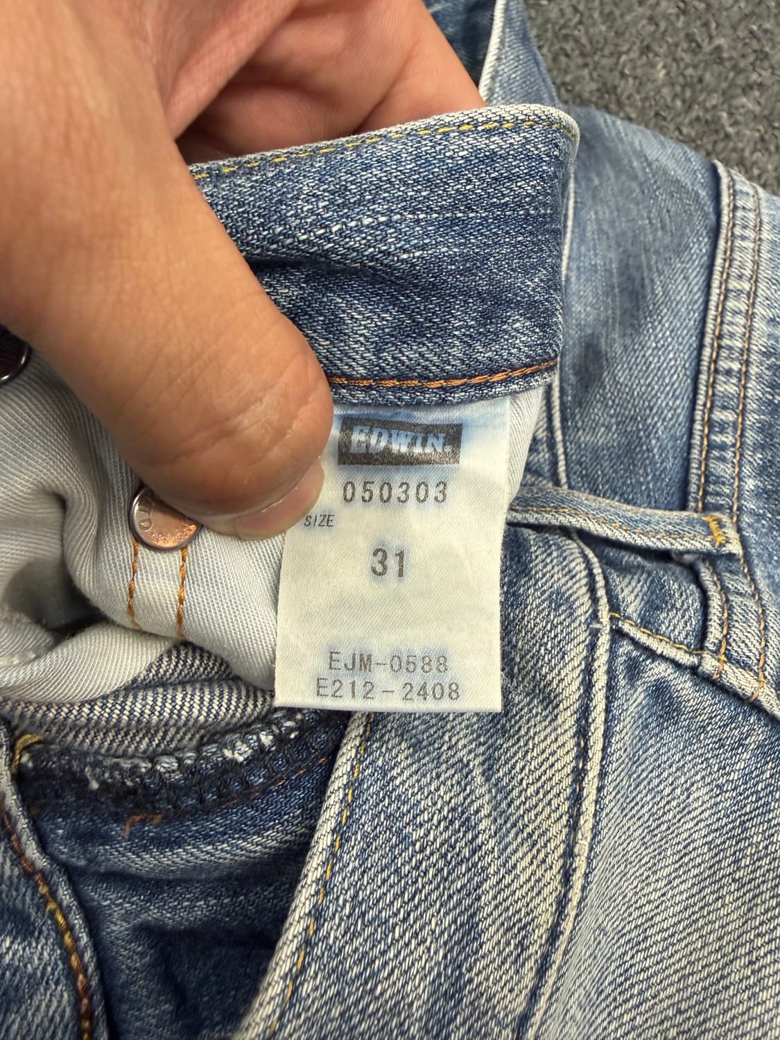 31) 에드윈 503 빈티지 워싱 데님팬츠 상품이미지4