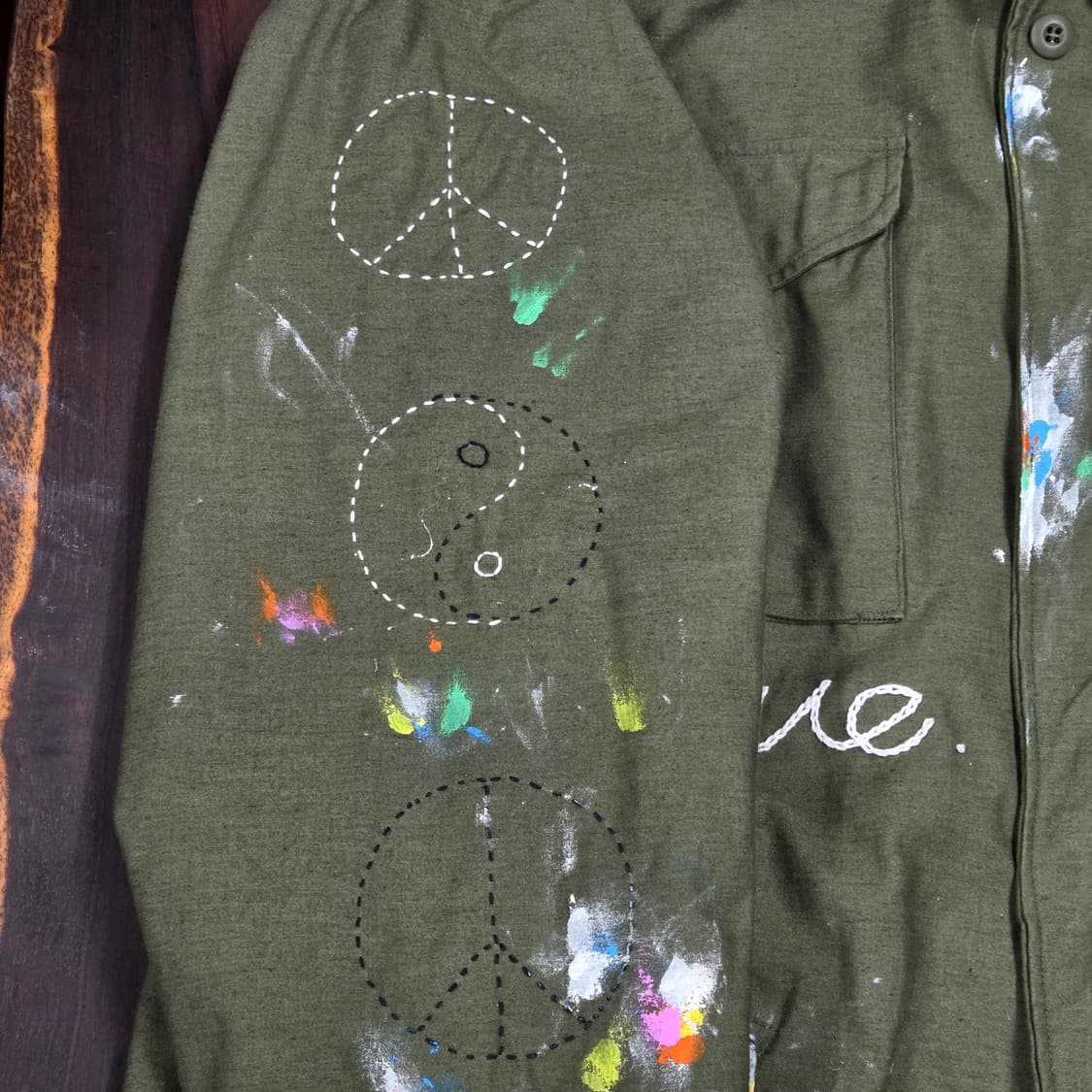 S.O/핸드페인팅, 자수 커스텀 필드자켓 상품이미지6