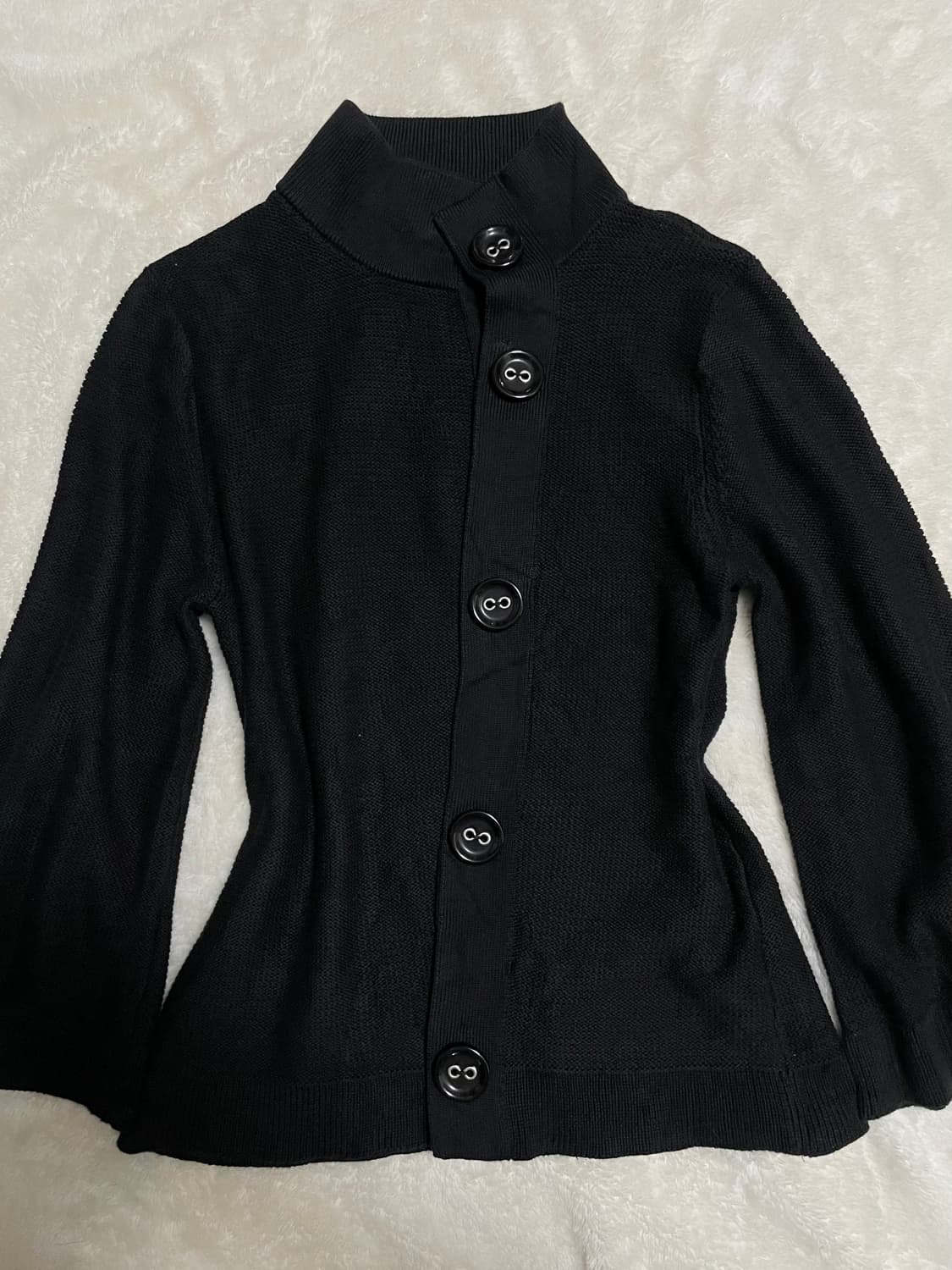 Unbalanced button knit cardigan  상품이미지2