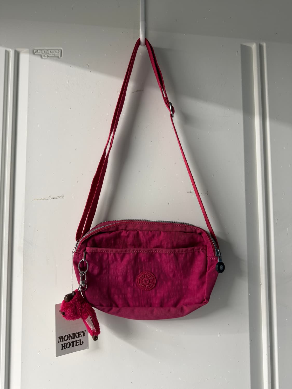 빈티지 키플링 핑크 미니크로스백 상품이미지3