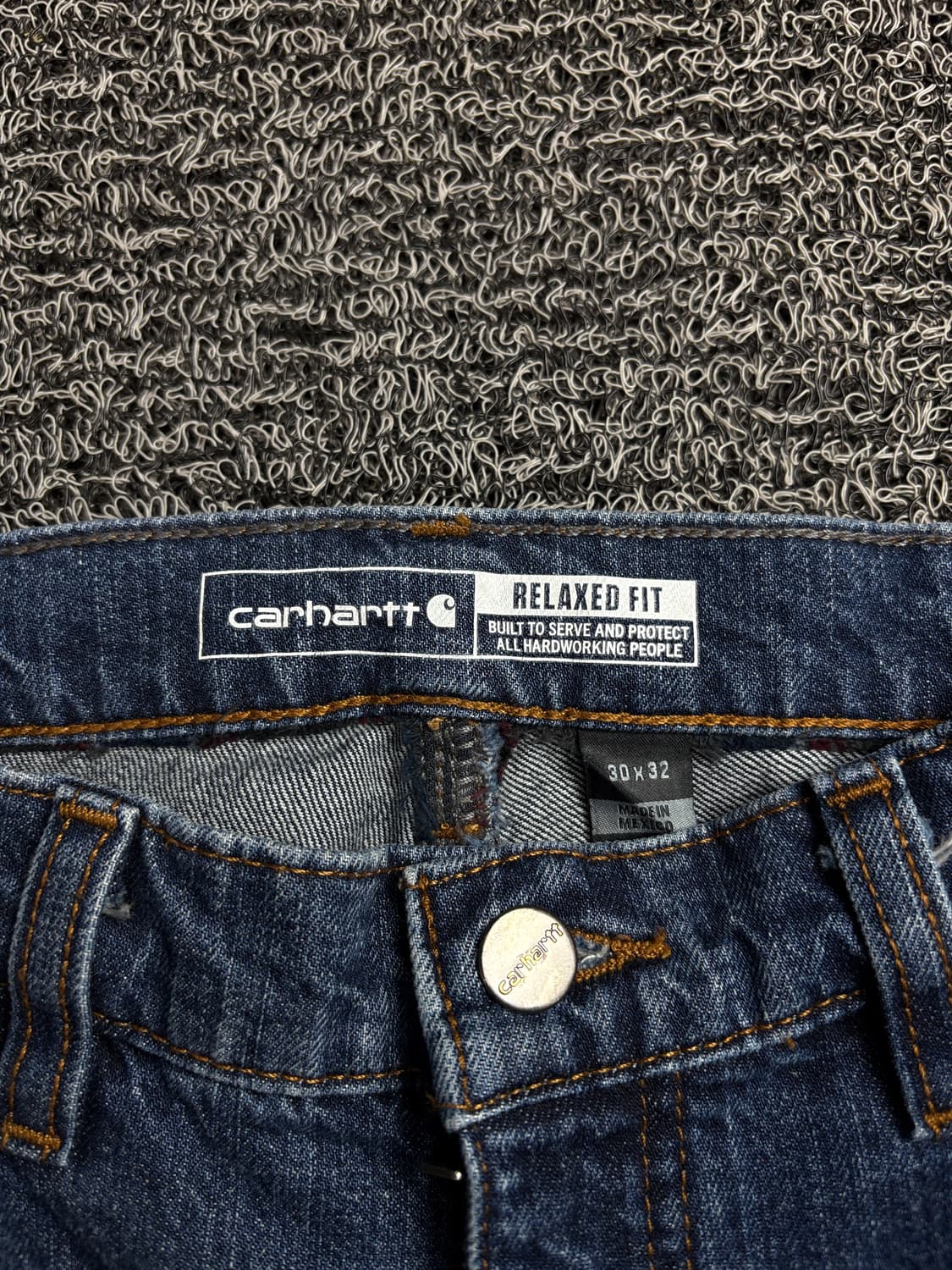 칼하트 USA 오리지날 릴렉스핏 워크 데님 팬츠 1976 상품이미지3