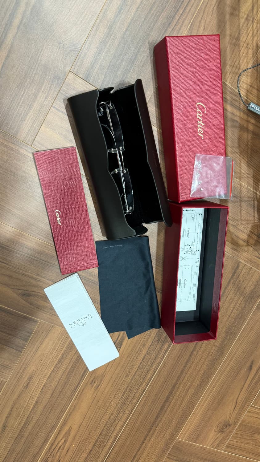 까르띠에 무테안경CT0092O silver shiny transparen 상품이미지4