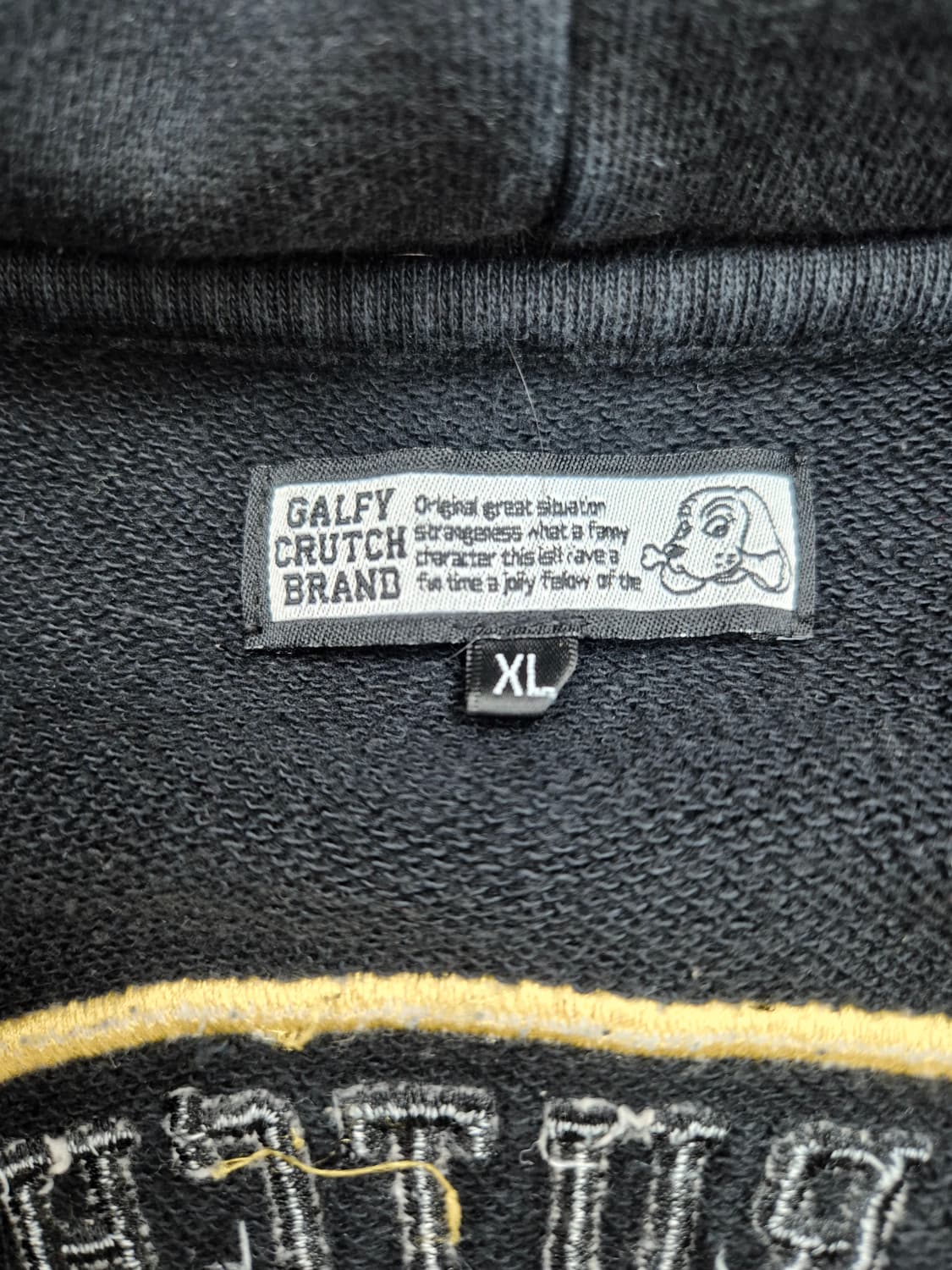 GALFY 올드스쿨 와펜 패치 오버핏 후드 집업 상품이미지4