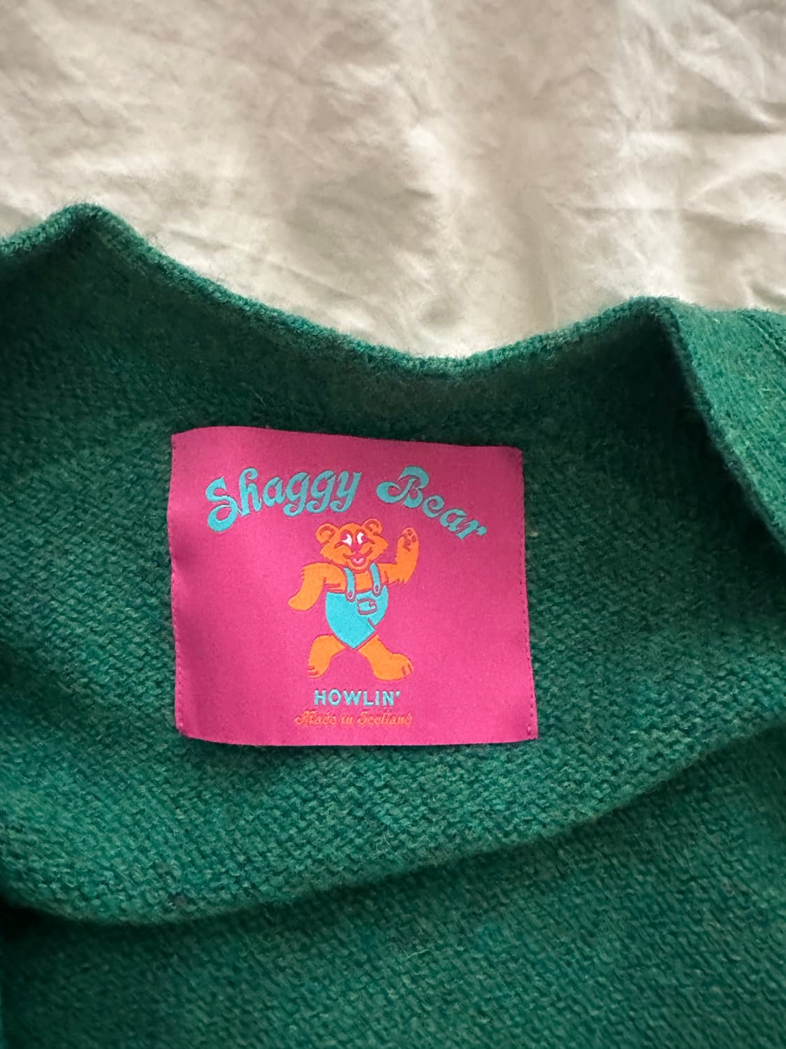 하울린 쉐기 베어 가디건 그린러버 상품이미지3