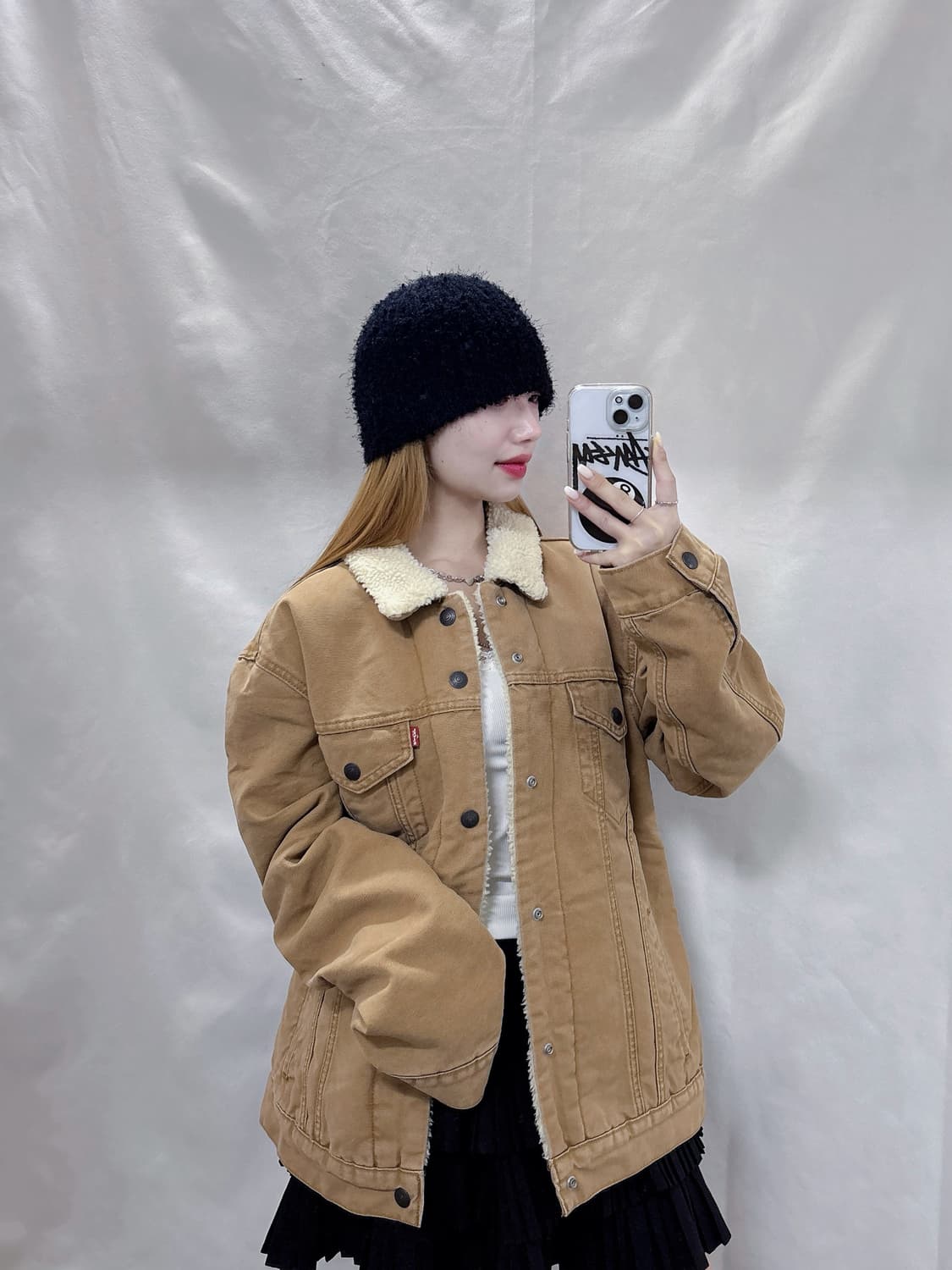 리바이스 베이지 양털 데님 자켓  상품이미지1