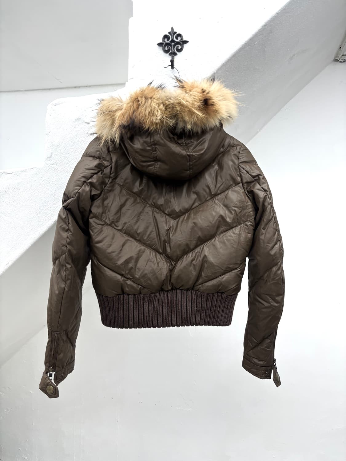 Black by Moussy fur trimmed ribbed parka 상품이미지7