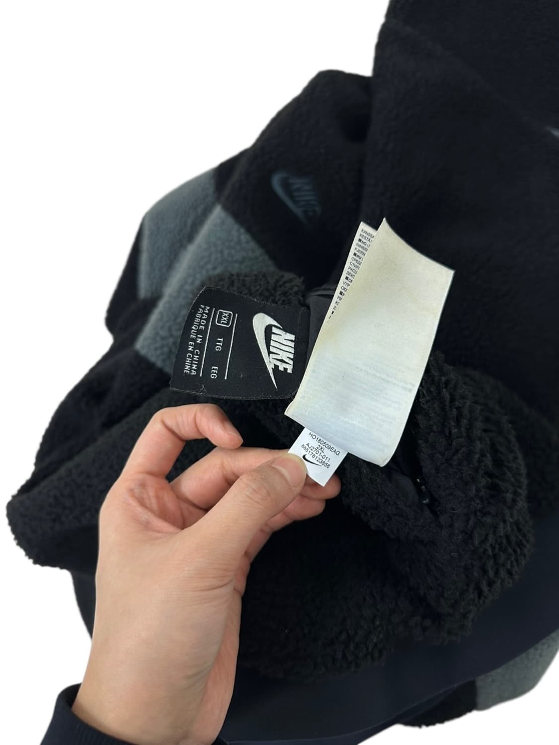 나이키 빅스우시 리버시블 플리스 블랙그레이 (XXL)  상품이미지10