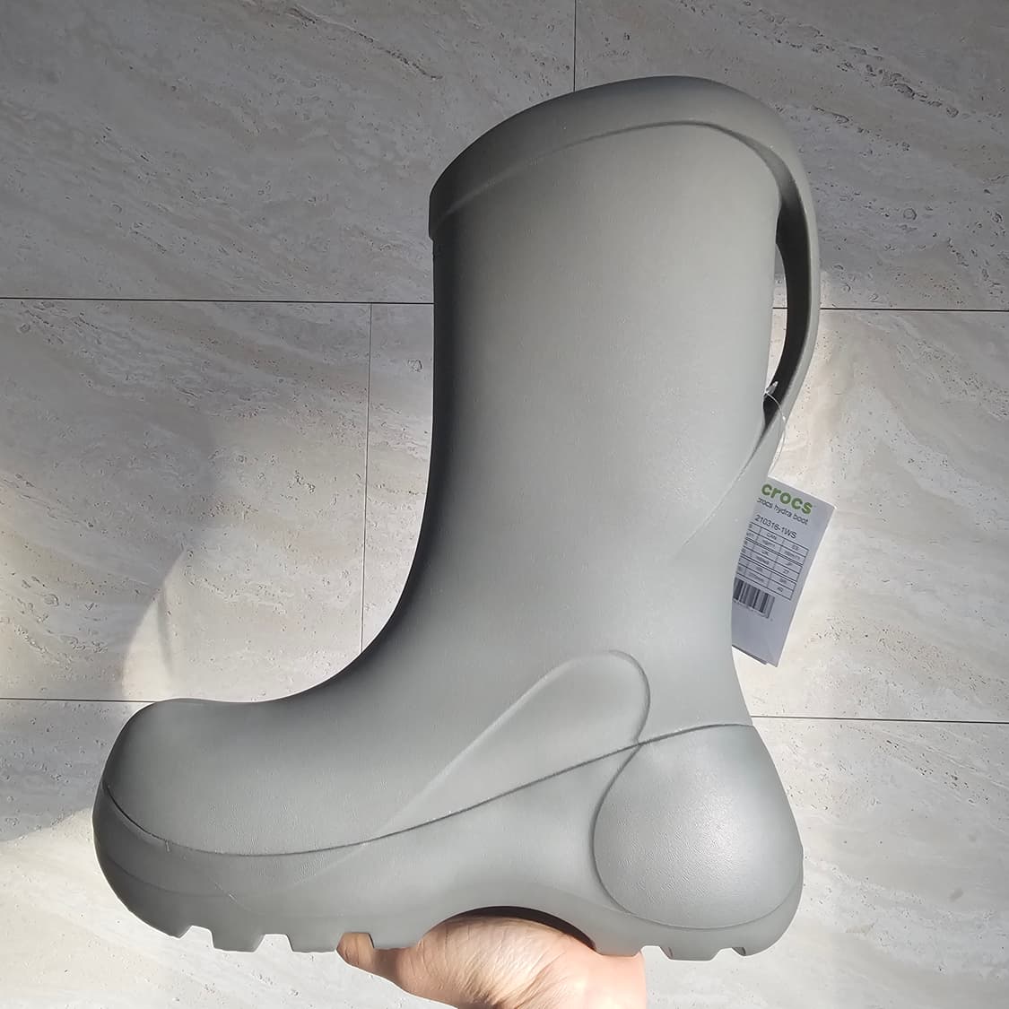 270 새제품 크록스 EXP 하이드라 부츠 갈락틱 그레이 장화 이지 남자 상품이미지5