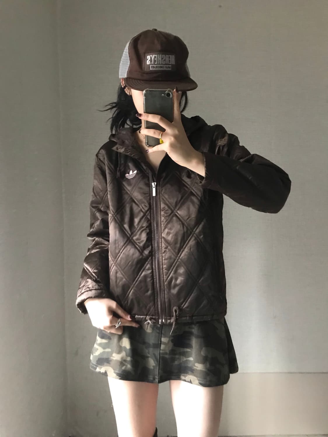 아디다스 핑크브라운 패딩 상품이미지4