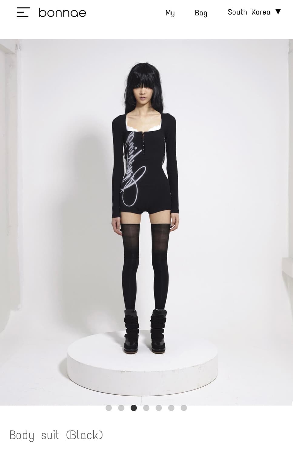 [무배] 본네 바디수트 블랙 1사이즈 상품이미지3