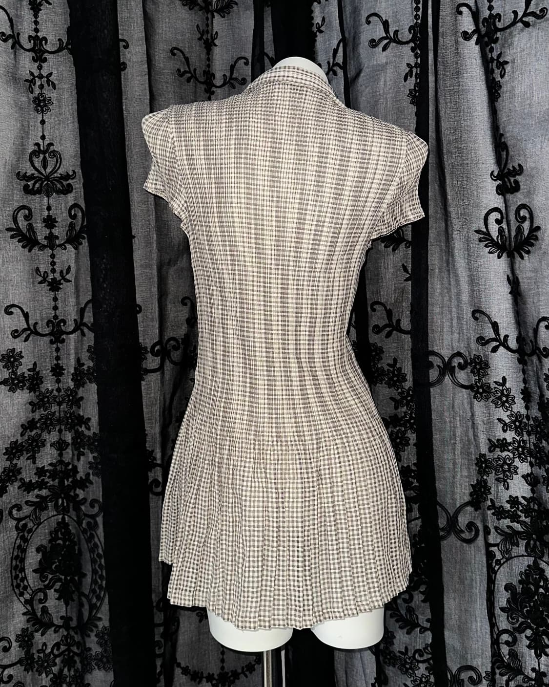 brown shirt dress 상품이미지4