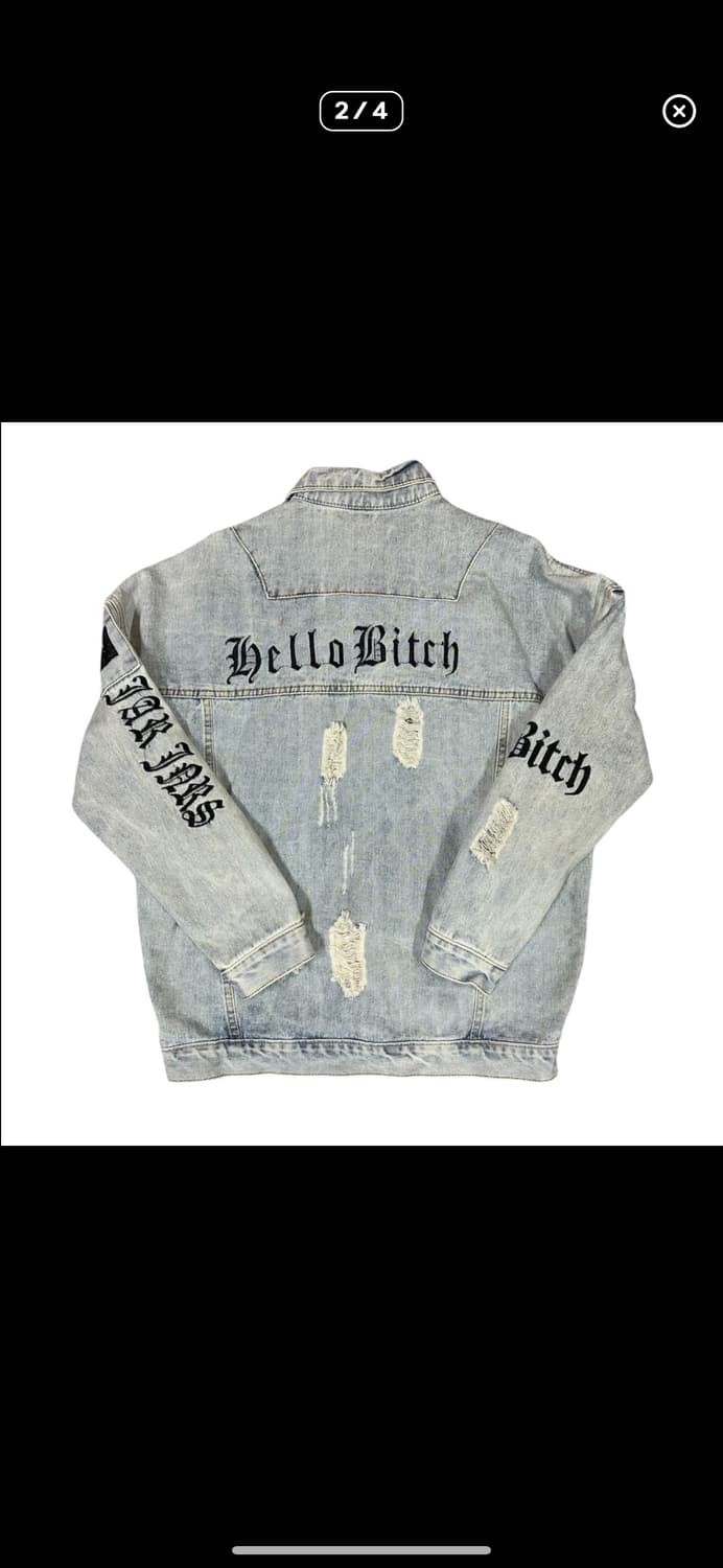 (바배) 레터링 데님 청자켓 상품이미지2