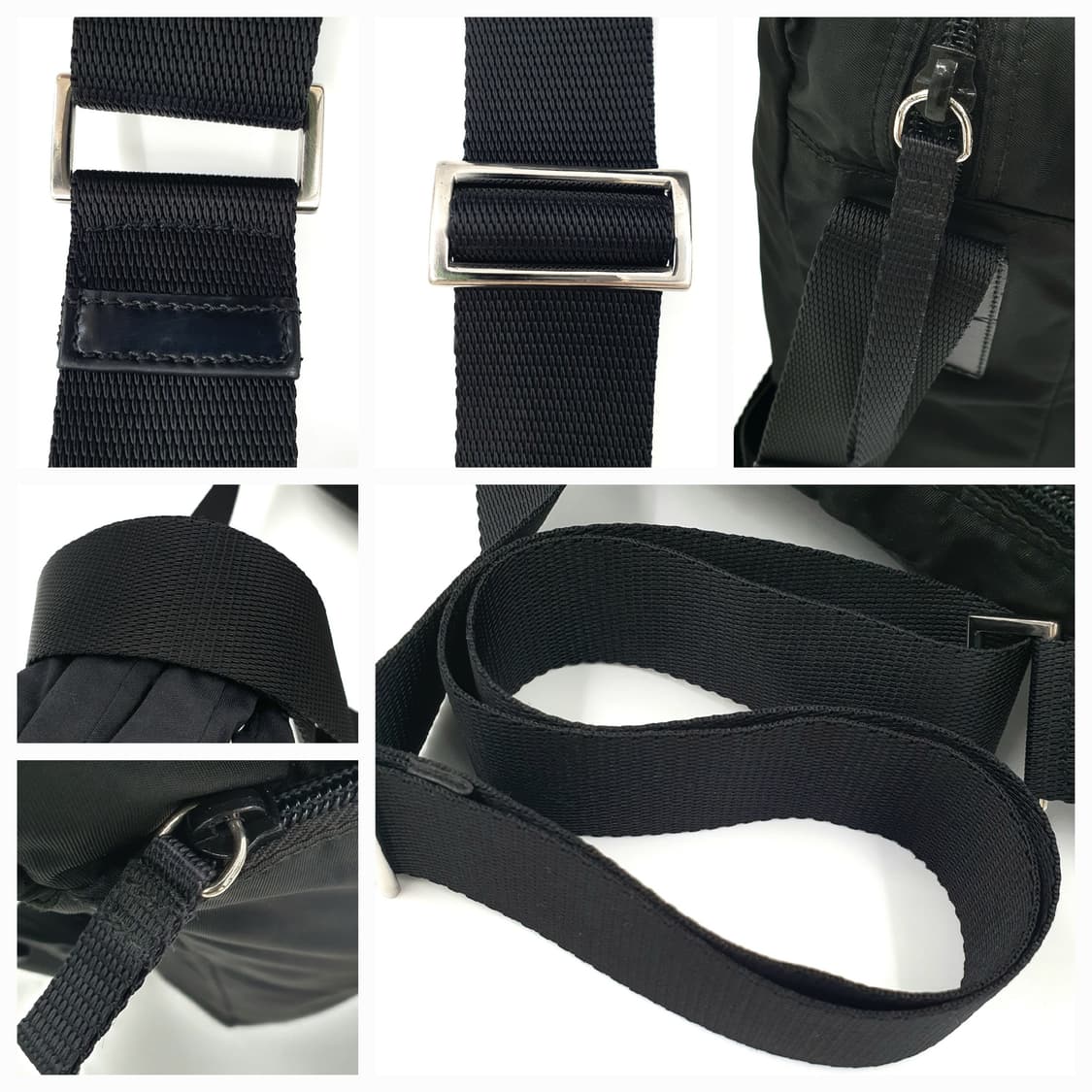 프라다 블랙 리나일론 메신저백 크로스백 숄더백 상품이미지6