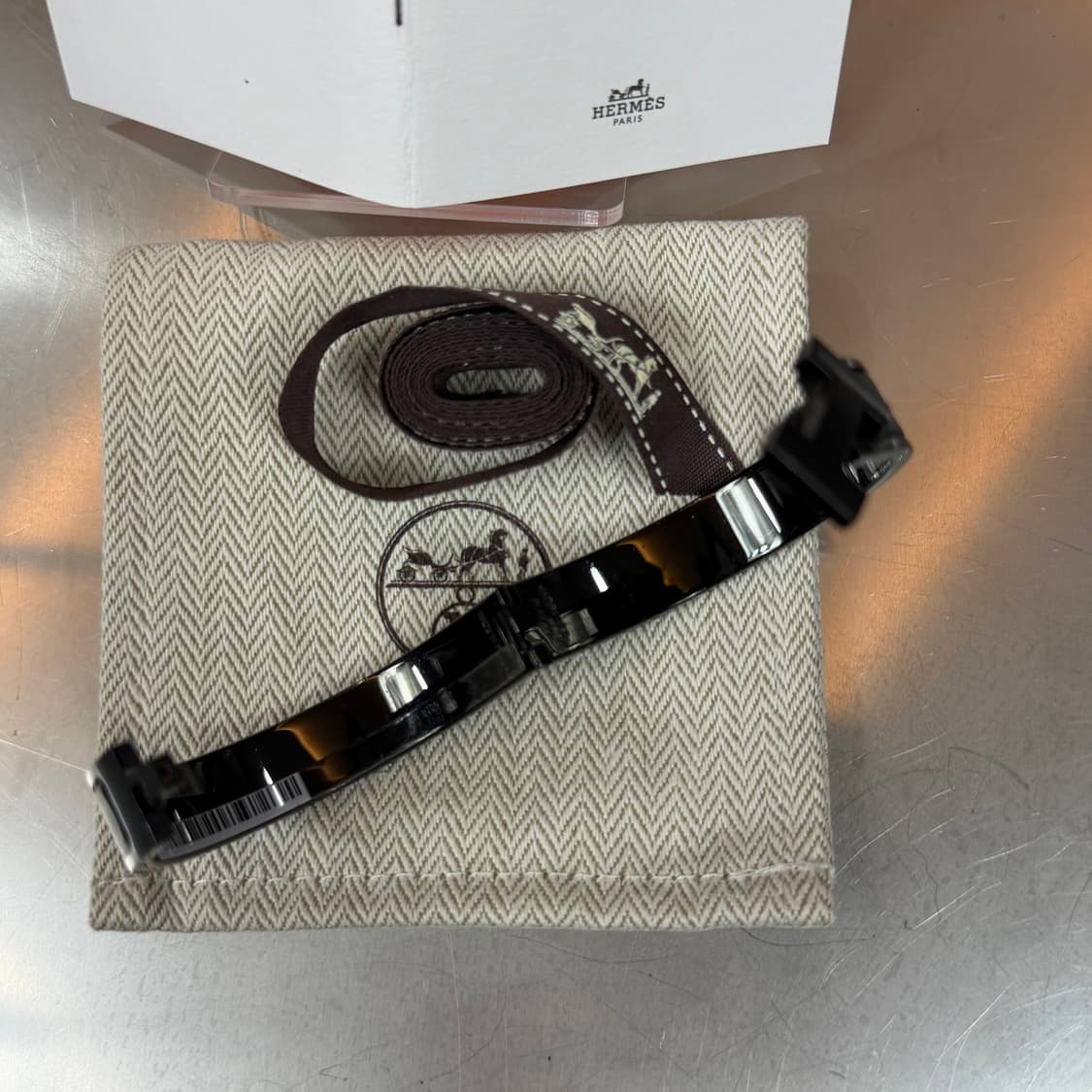 [리오브] 에르메스 클릭아슈 쏘 블랙 하드웨어 팔찌 상품이미지4