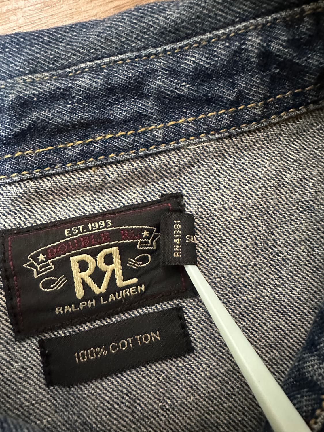 더블알엘 웨스턴 데님 셔츠 상품이미지4