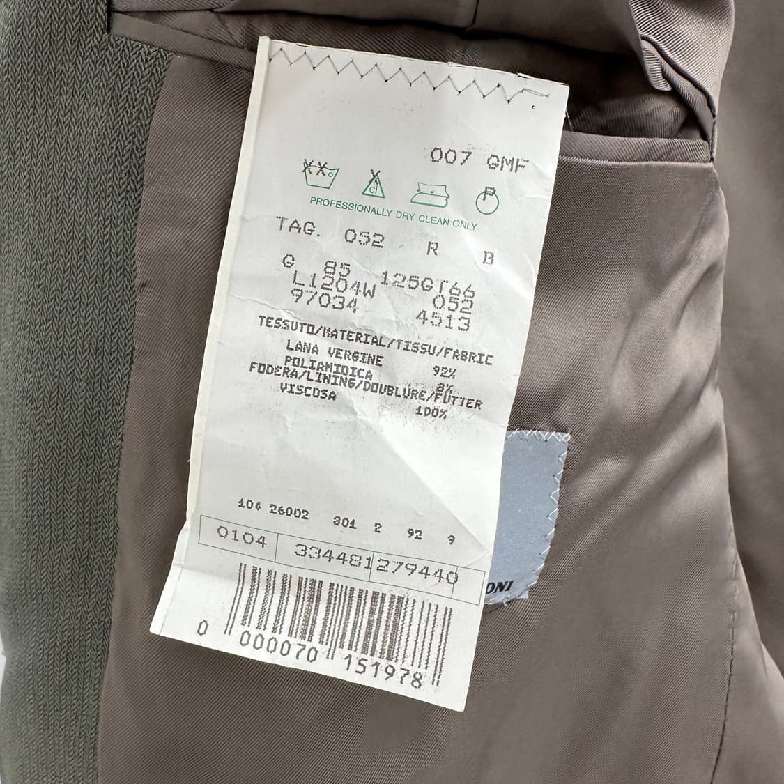 105 미쏘니 남자 3버튼 블레이져 자켓 상품이미지5