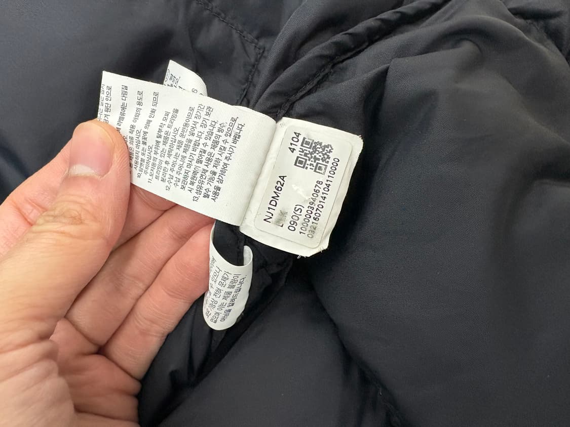 노스페이스 눕시 패딩 블랙 s (90) 상품이미지4