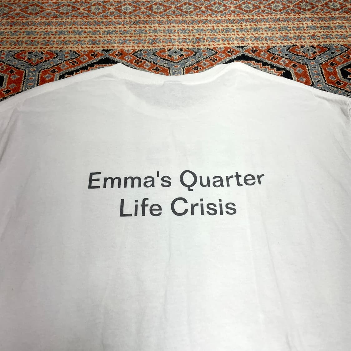 길단 빈티지 프린팅 화이트 나시티셔츠 남성XL 상품이미지4