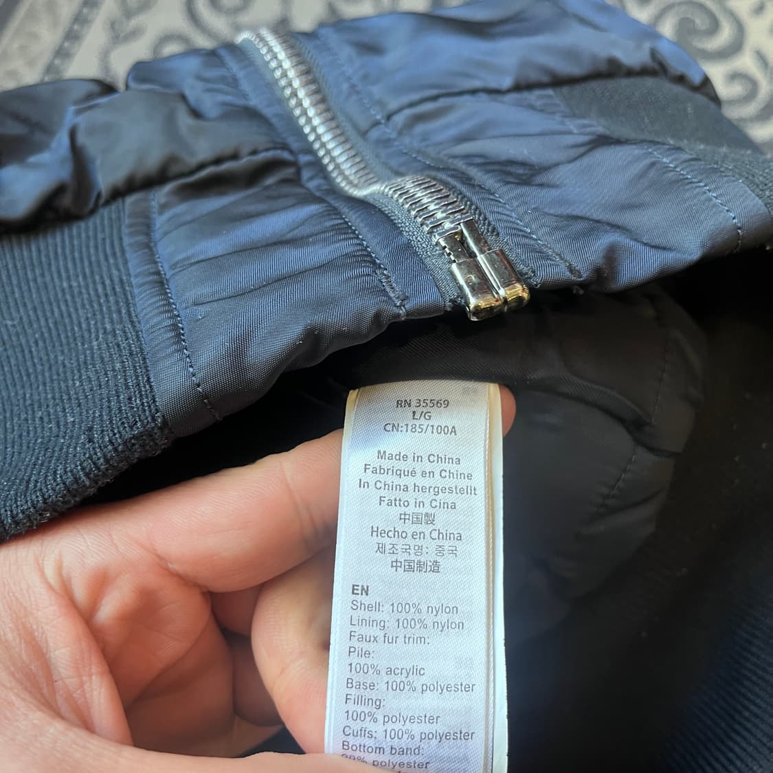 L 알파인더스트리 B-15 플라이트 자켓/W2557 상품이미지5