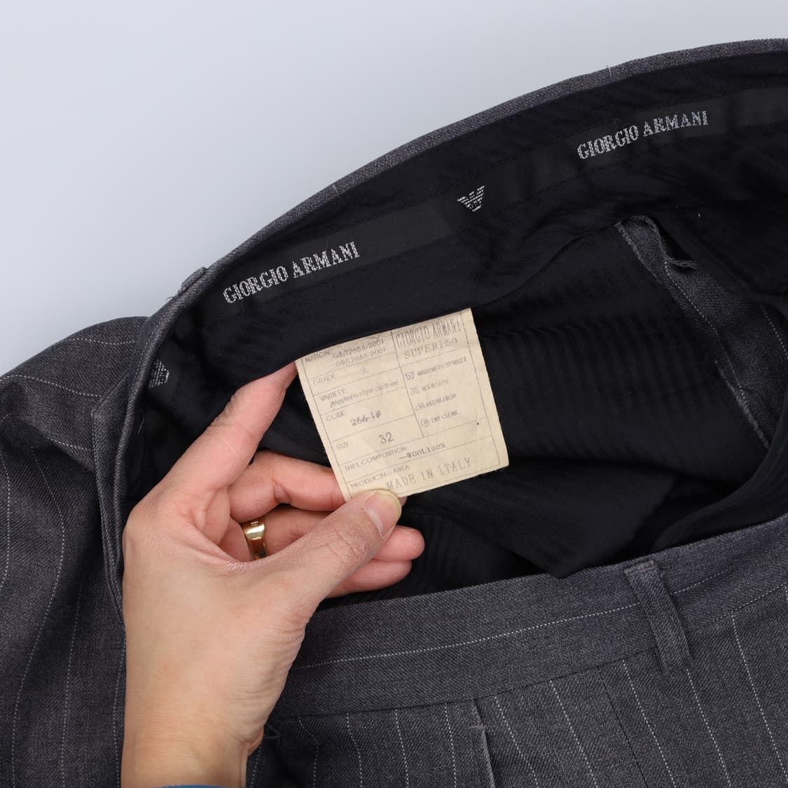 48/32 조르지오아르마니 정장 셋업 0202H1 상품이미지5