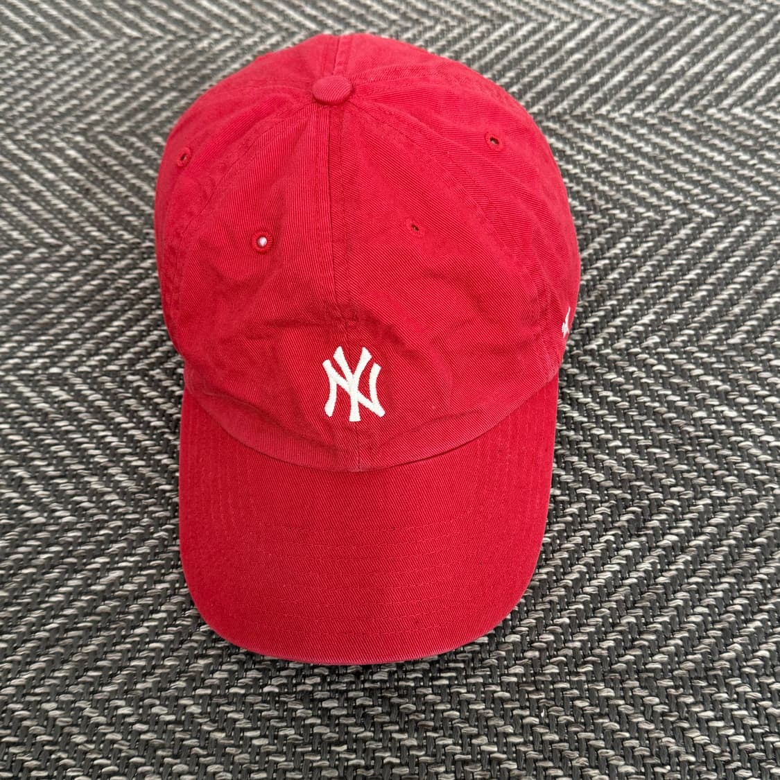 47브랜드 뉴욕 양키스 스몰 로고 볼캡 레드 (OS) 상품이미지1