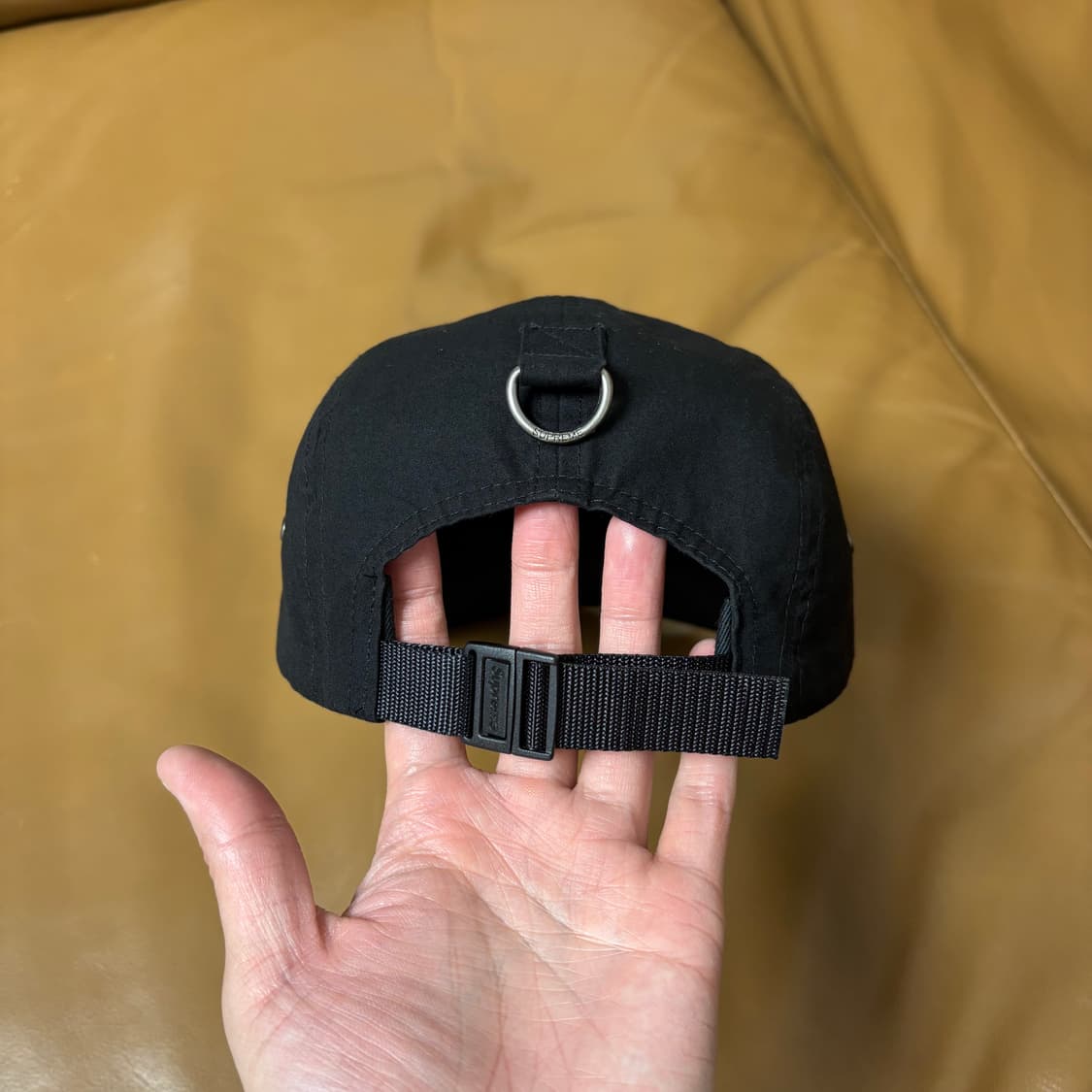 슈프림 캠프캡 모자 박스로고 왁스드 코튼 블랙 상품이미지7