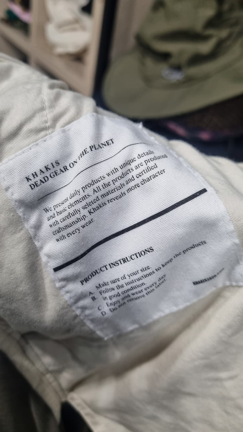 카키스 투턱 골덴바지 허리단면43(33) 총장102 상태10/8 상품이미지4