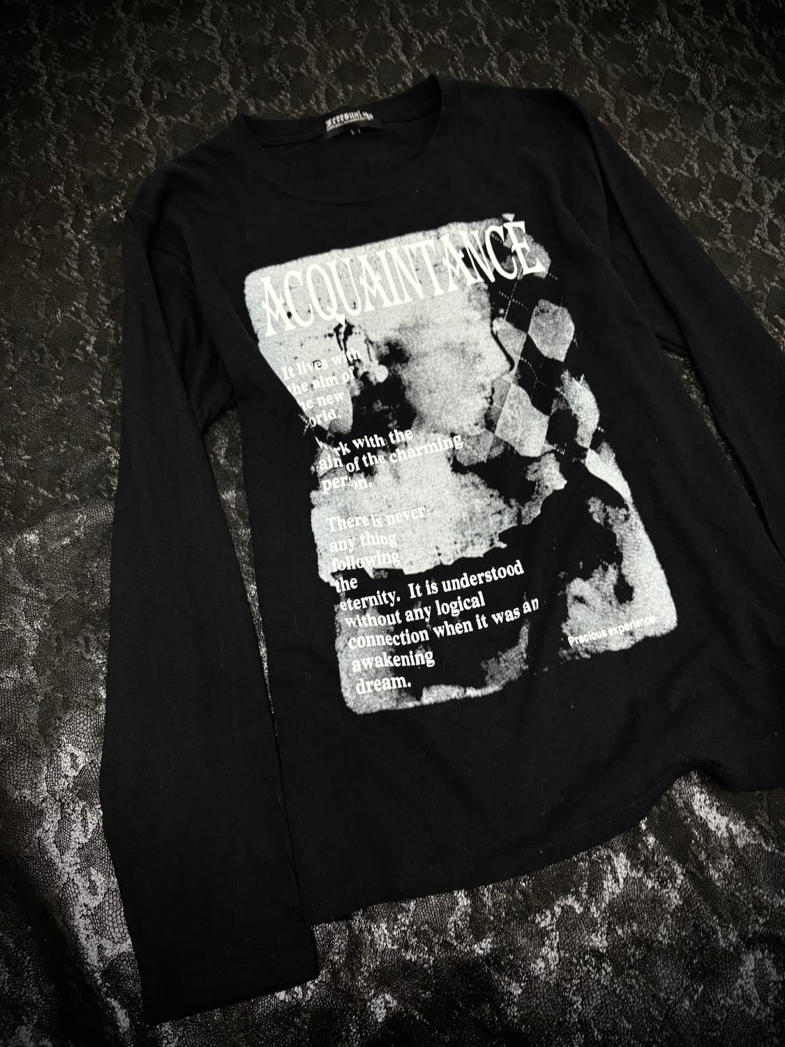 “Vintage” 00’s Style Print Black Sleeve 상품이미지6