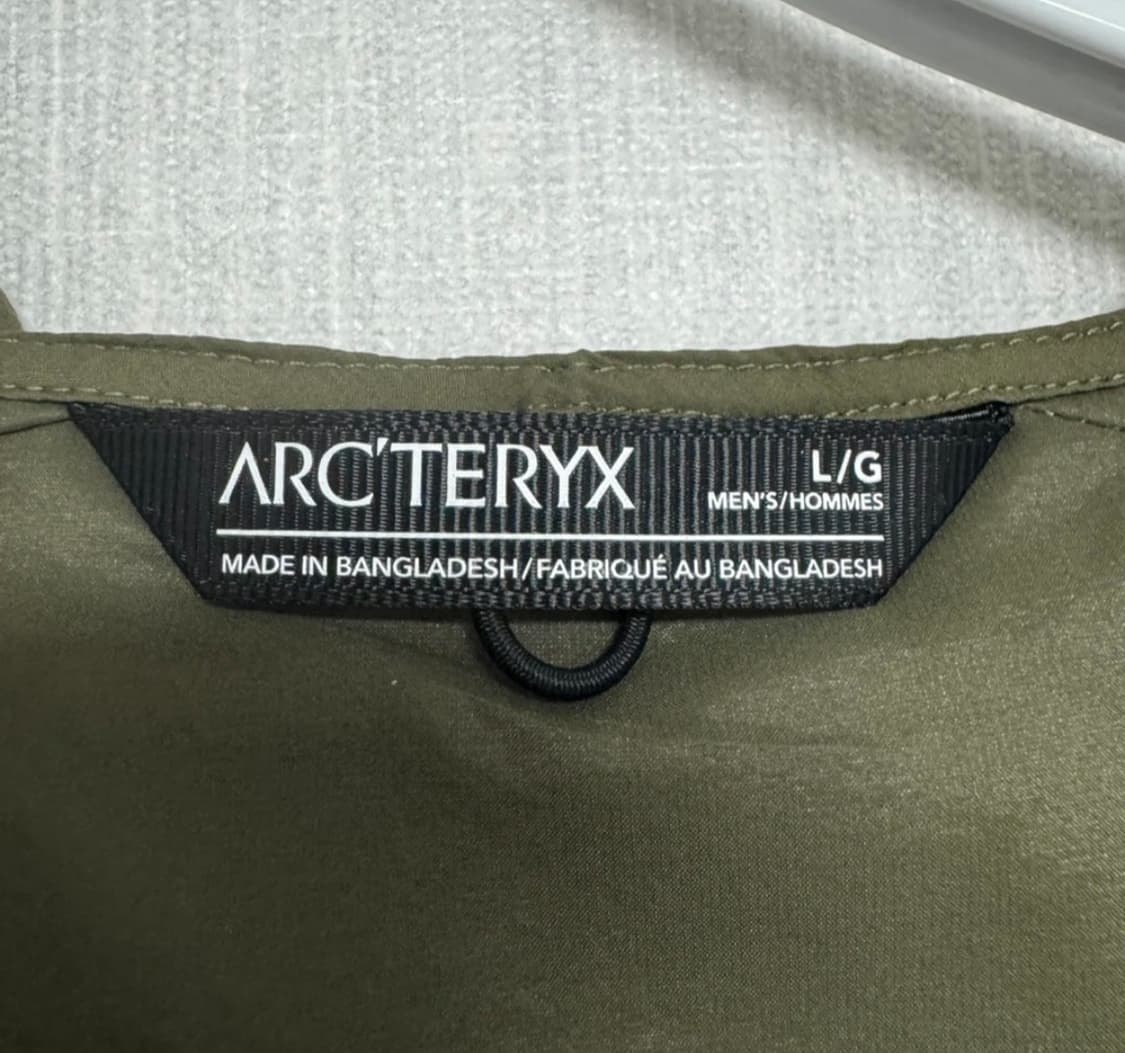 아크테릭스 아톰 SL L 사이즈  상태 8.8/10  크림에서 상품이미지2