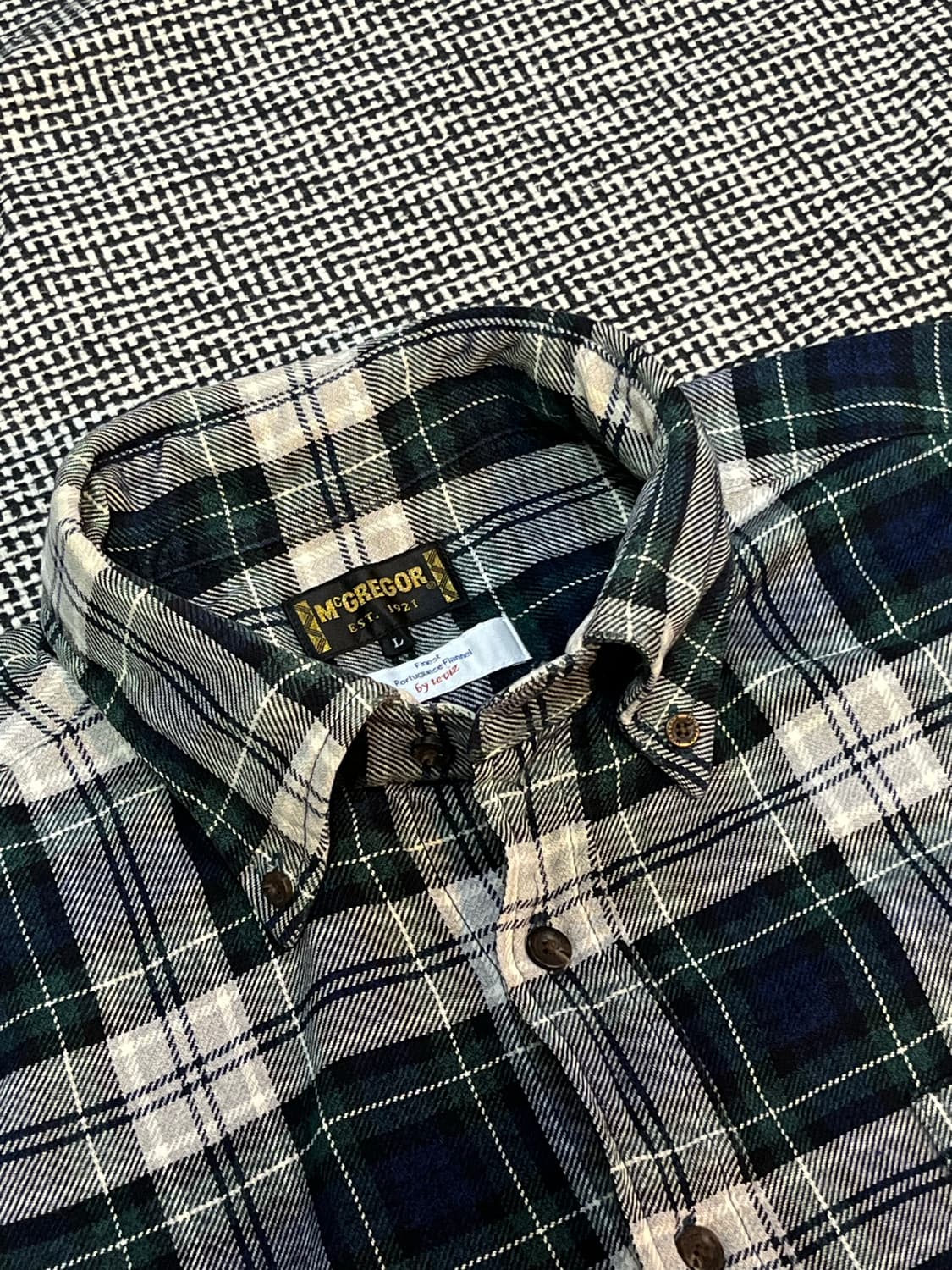 맥그리거 버튼다운 체크셔츠 상품이미지1